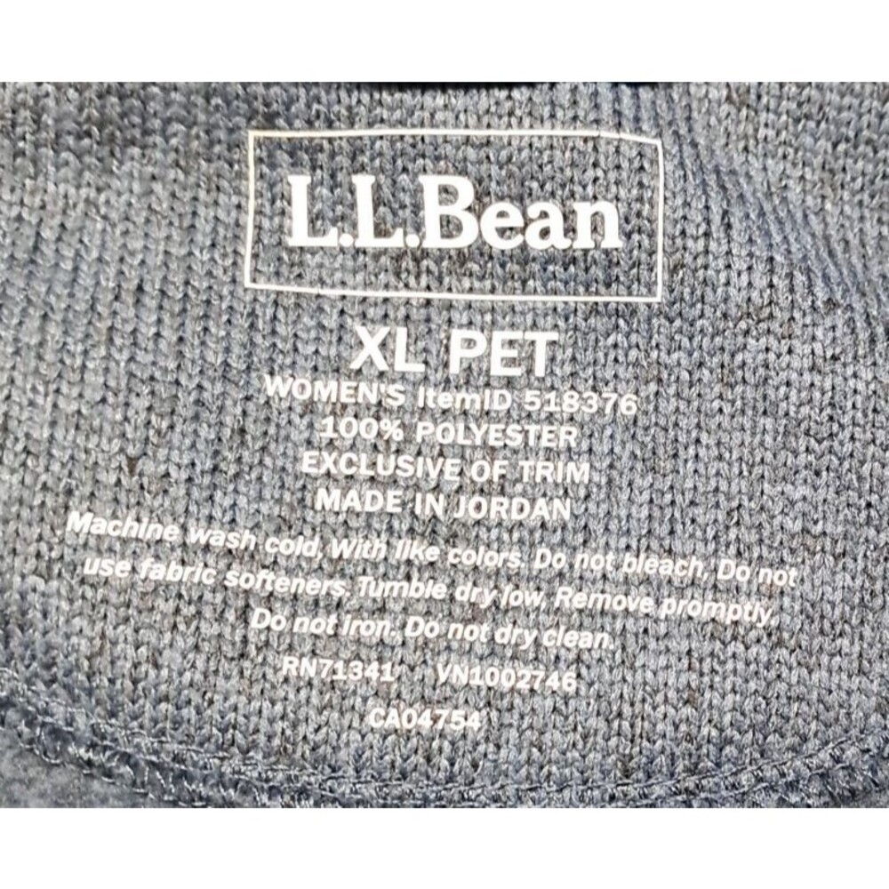 L.L. Bean Sweater Vest Fleece Womens XL Petite Mock Neck Full Zip Hiking Outdoor - Picture 6 of 10